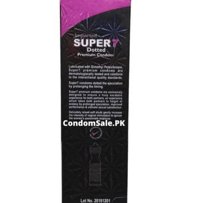 Super 7 Dotted Condoms Dispenser Online in Pakistan Back